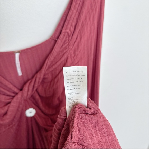 Free People Womens Large Ruby Tunic Long Sleeve Twist Front Open - Picture 11 of 14